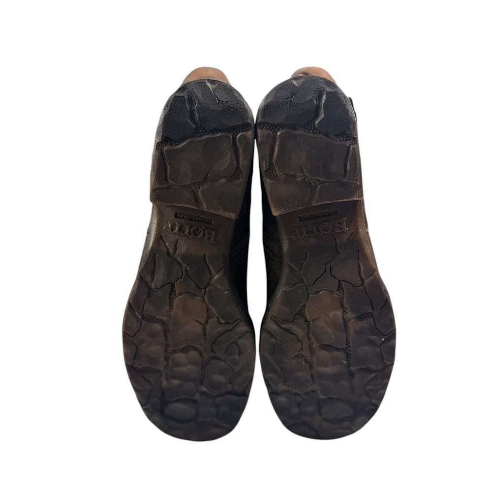 Born Cross Distressed Brown Leather Tassel Ankle Boots Womens 11 D70306 NEW - Picture 8 of 14
